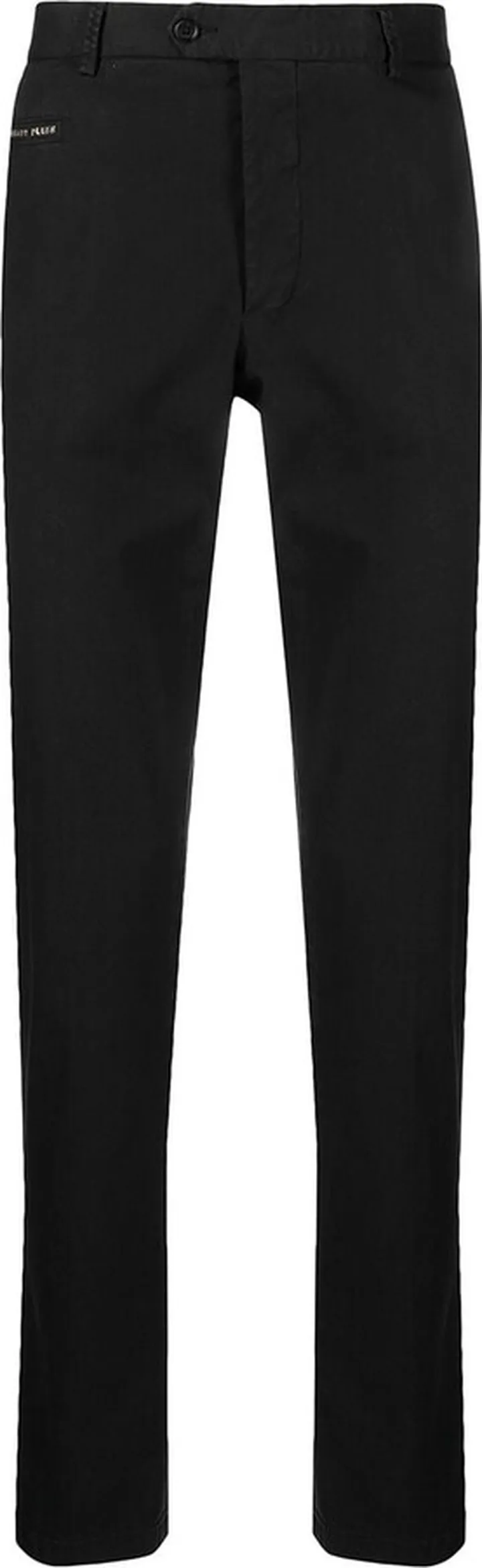 Logo-Plaque Straight Leg Chinos
