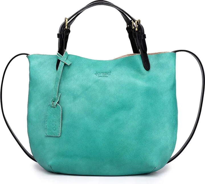 Dip Dye Leather Mini Tote Bag