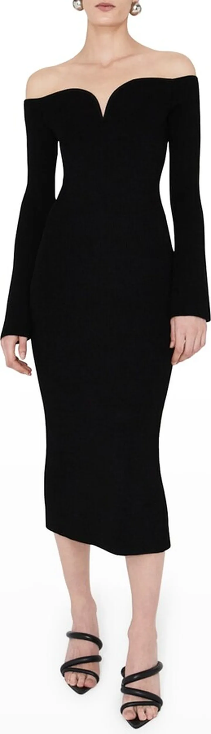 Grace Off-the-Shoulder Midi Dress