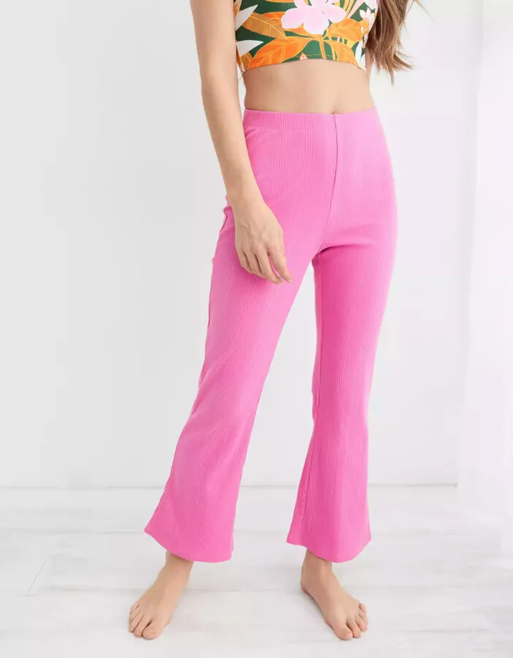 Aerie High Waisted Cropped Kick Flare Pant