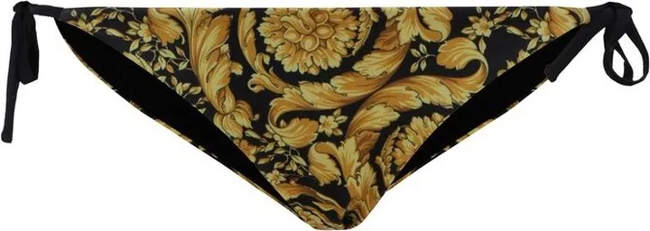 Versace Barocco Print Tie Detail Bikini Bottoms