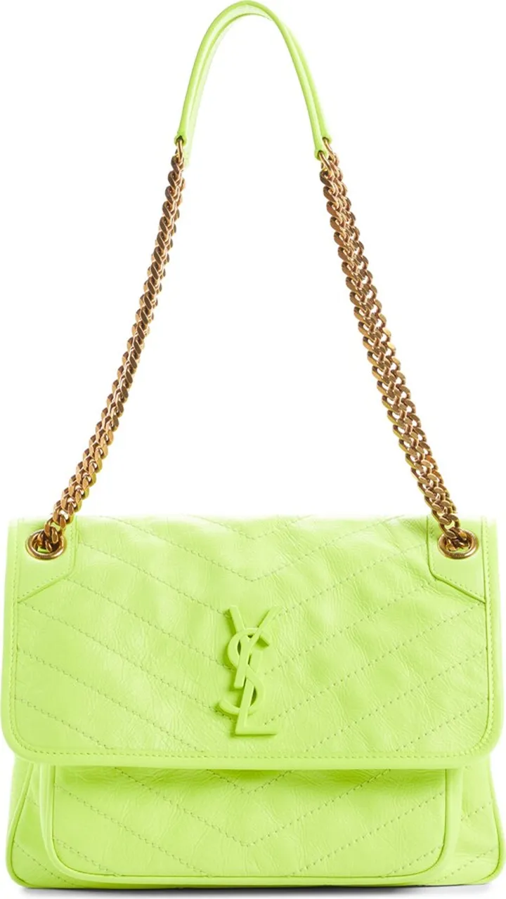 Medium Niki Matelassé Leather Shoulder Bag