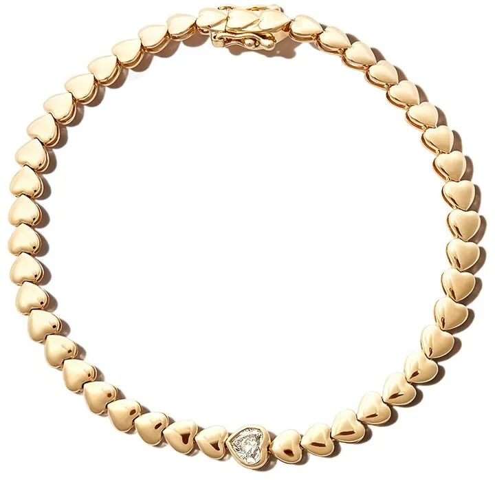 18kt Yellow Gold Diamond Tennis Bracelet