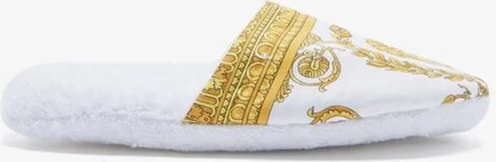 Baroque-print Cotton-terry Slippers