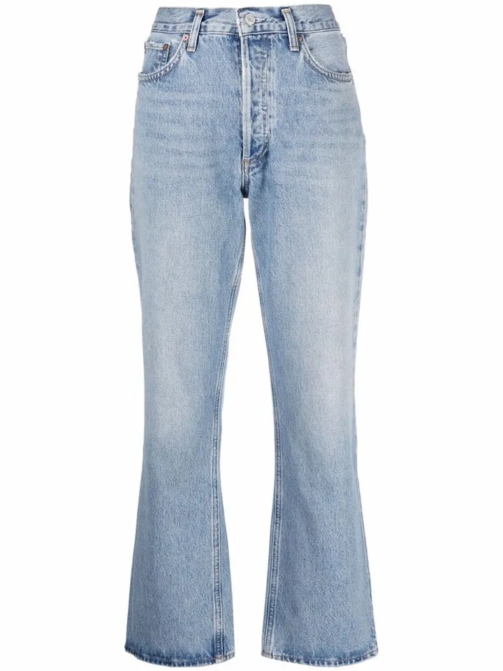 High-Waisted Bootcut Jeans