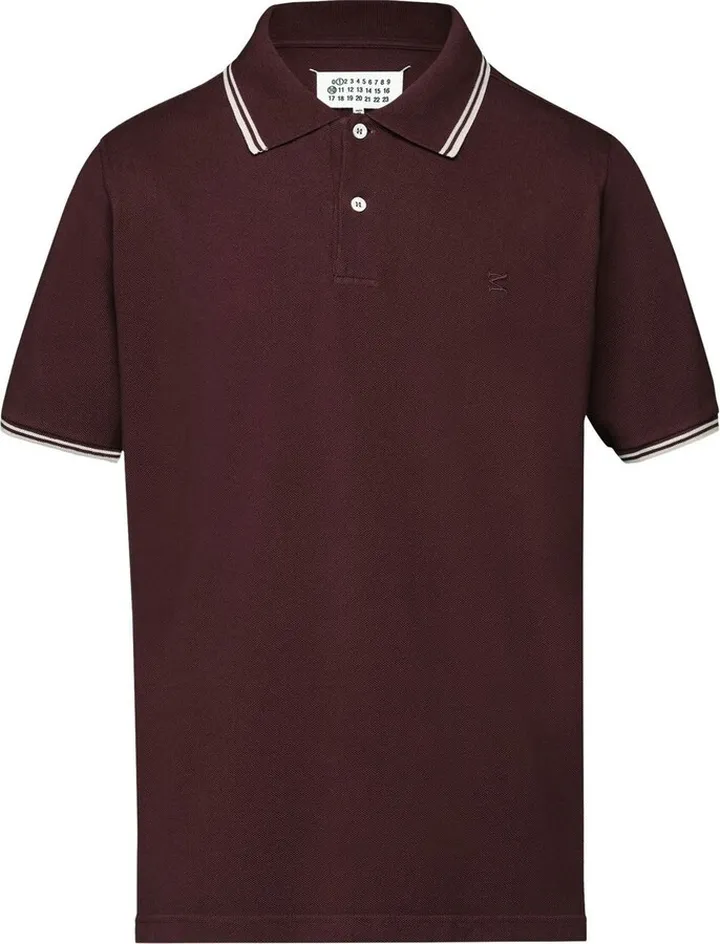 Embroidered Monogram Polo Shirt