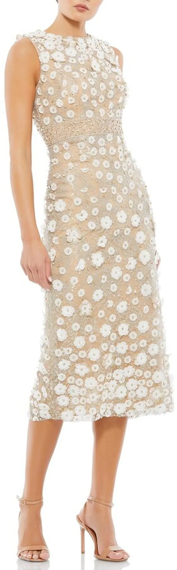 Applique Midi Dress