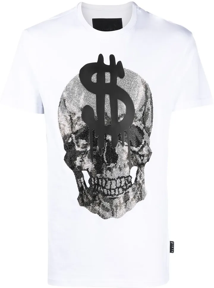 crystal skull cotton T-shirt