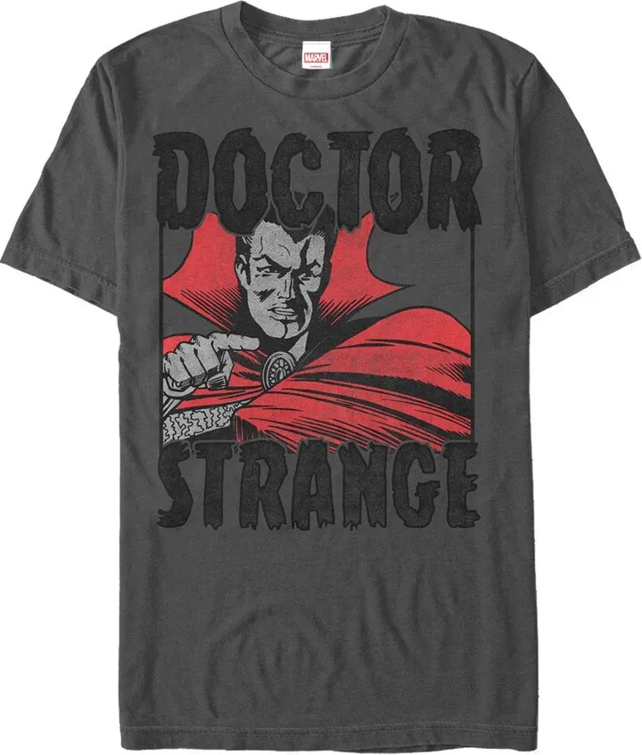 Men's Marvel Doctor Strange Accusation T-Shirt - Charcoal - Large