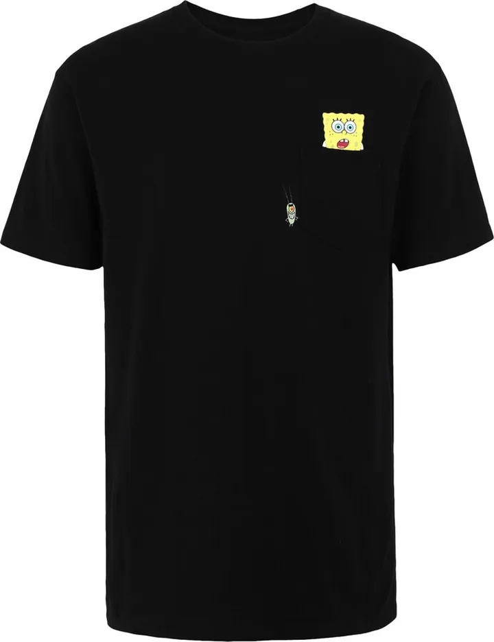 Mn Vans X Spongebob Spotlight Pocket Ss T-shirt Black