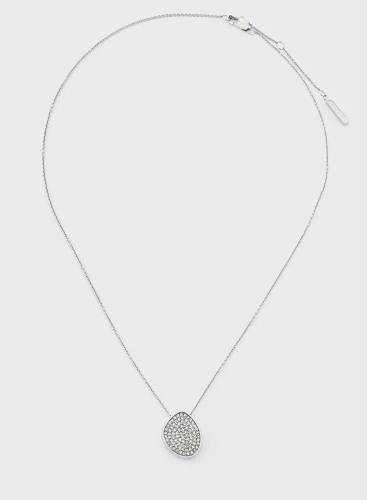 Stainless Steel With Crystal Necklace