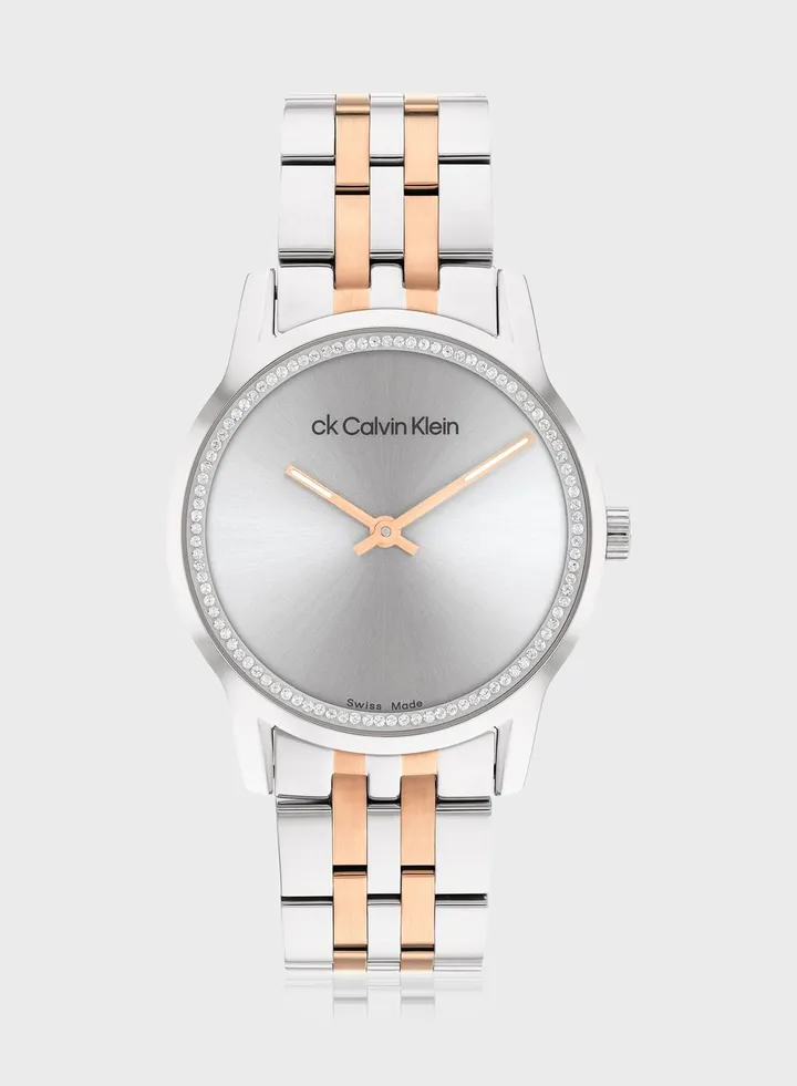 Two Tone Stainless Steel Analog Watch