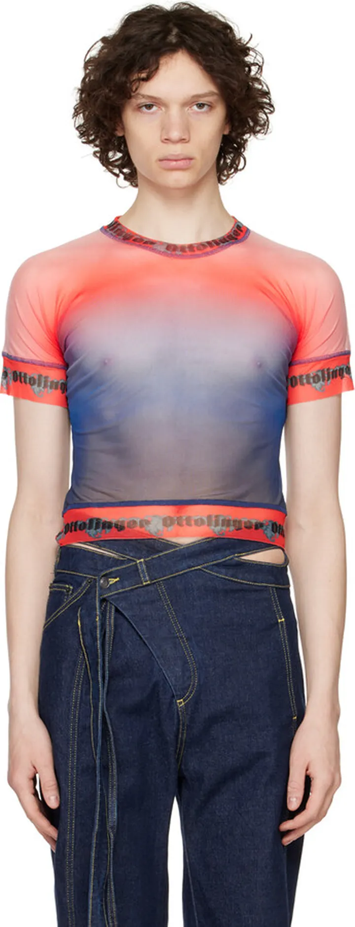 Ottolinger Blue Printed T-Shirt