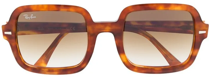 Tortoiseshell Oversized-Frame Sunglasses
