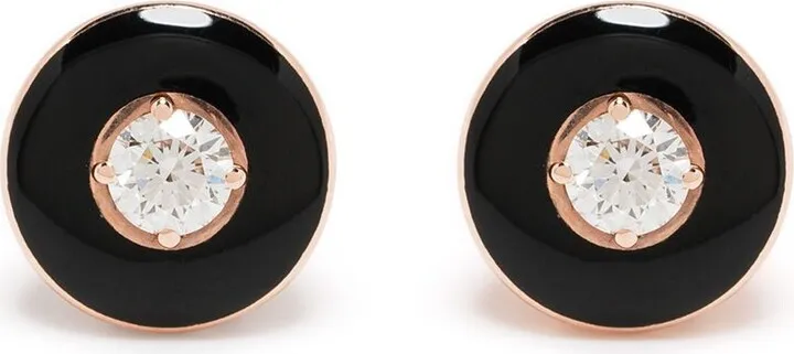 18kt rose gold Mina diamond earrings