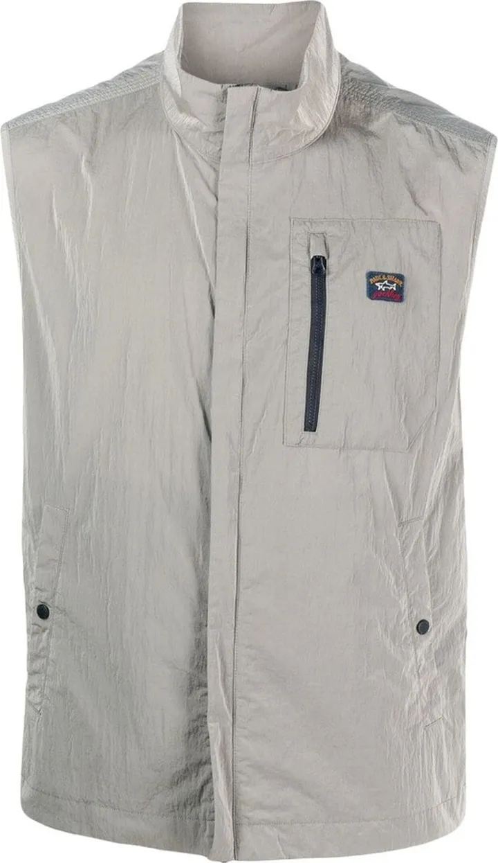 Zipped High Neck Gilet