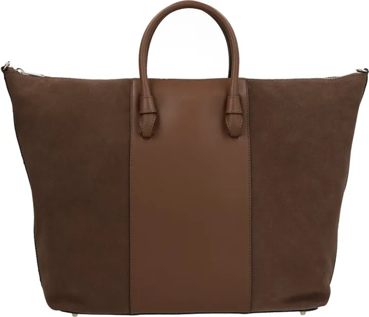 Furla Logo-Embossded Panelled Tote Bag