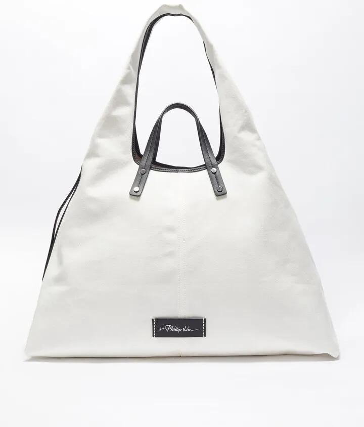 Large Prism Tote in ecru