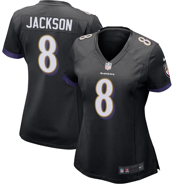 Women's Nike Lamar Jackson Black Baltimore Ravens Game Jersey