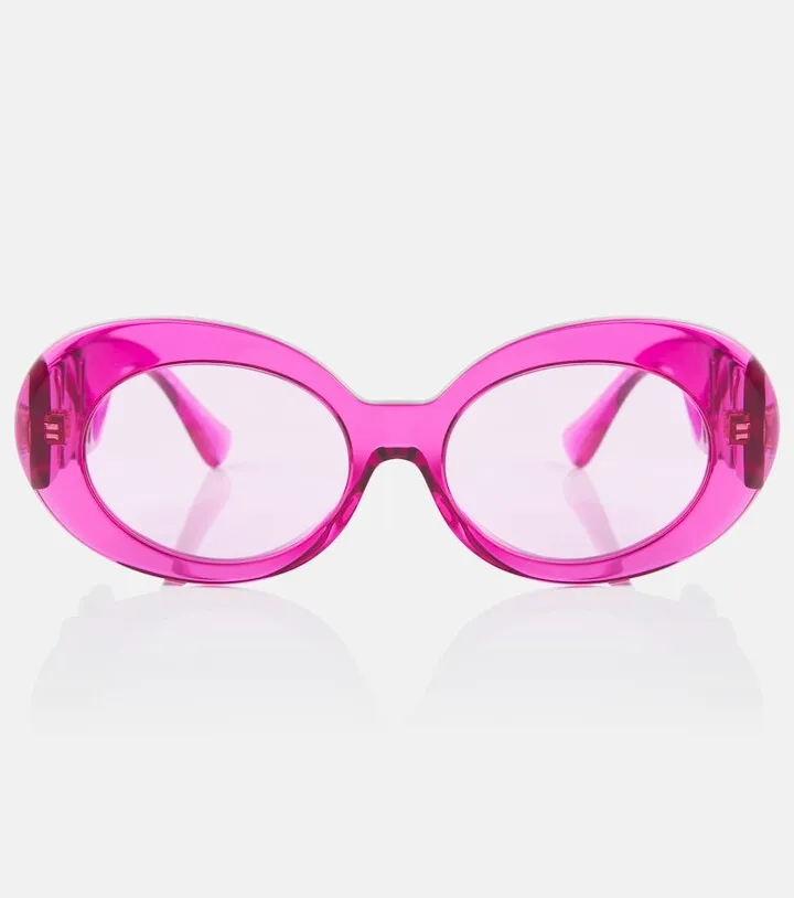 Embellished round sunglasses