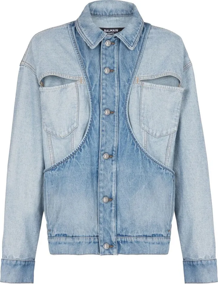 Panelled-Design Denim Jacket