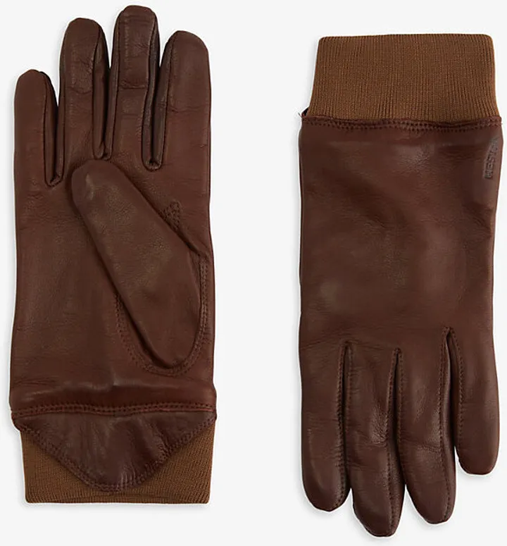 Mens Chestnut Adrian Leather Gloves