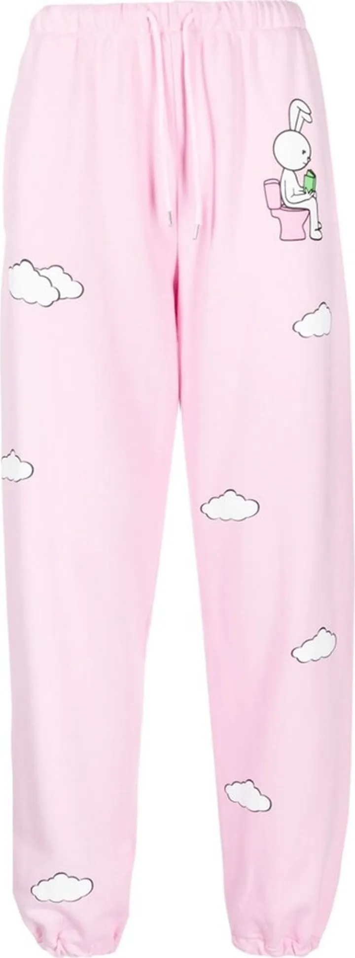Illustration-Print Cotton Track Pants