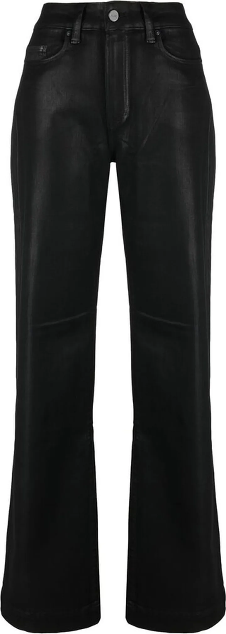 Leenah coated wide-leg jeans