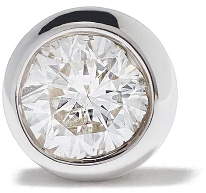 14kt white gold Mega Dot diamond stud