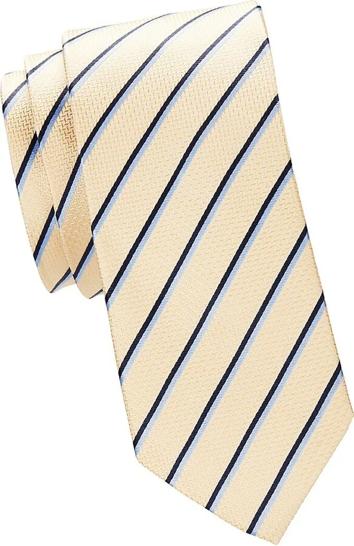 Striped Silk Jacquard Tie