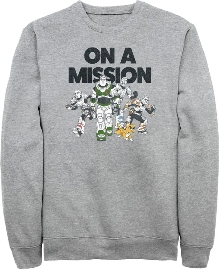 Men's Lightyear On a Mission Group Sweatshirt - Athletic Heather - Small