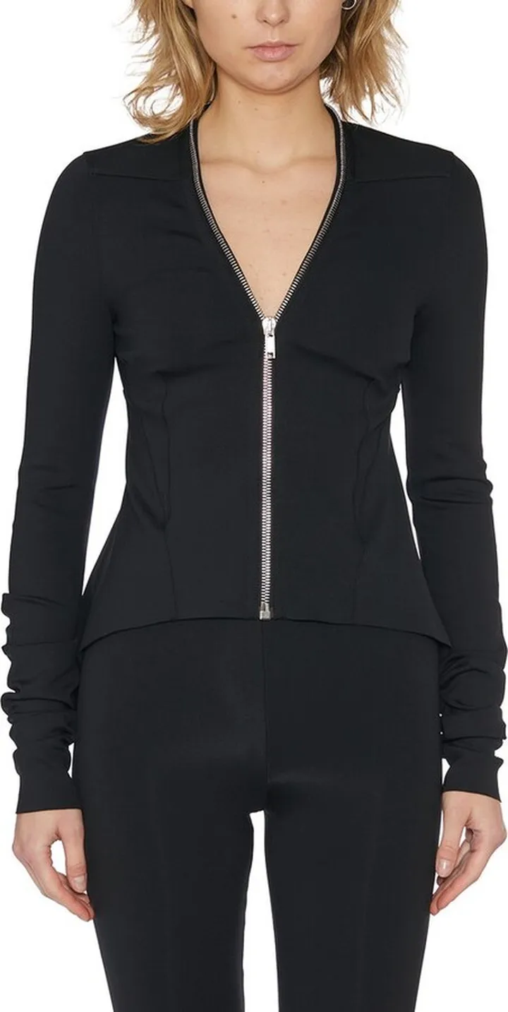 Rick Owens Lilies V-Neck Zip-Up Jacket