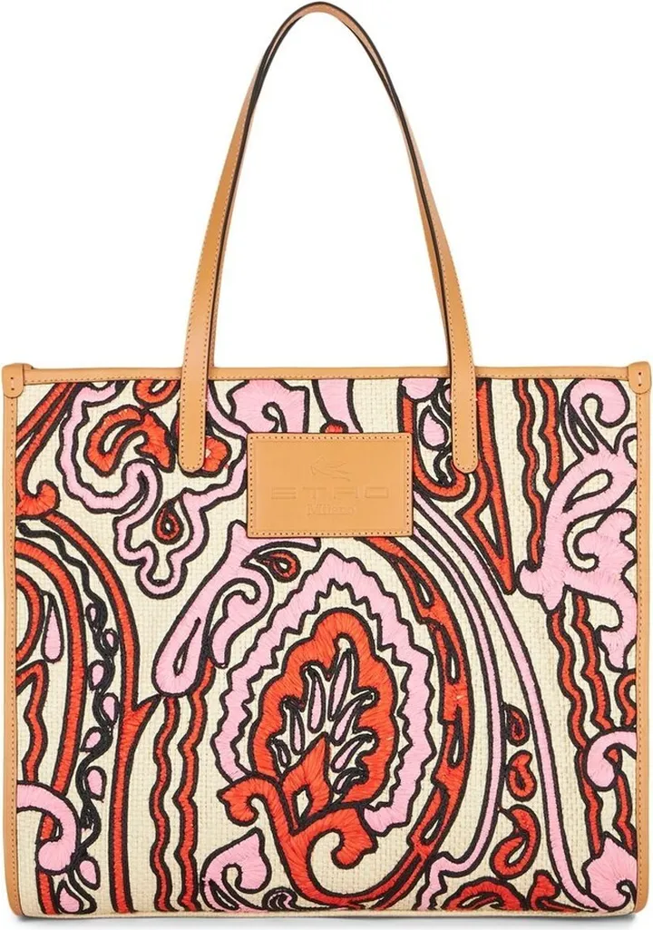 Paisley-Print Tote Bag