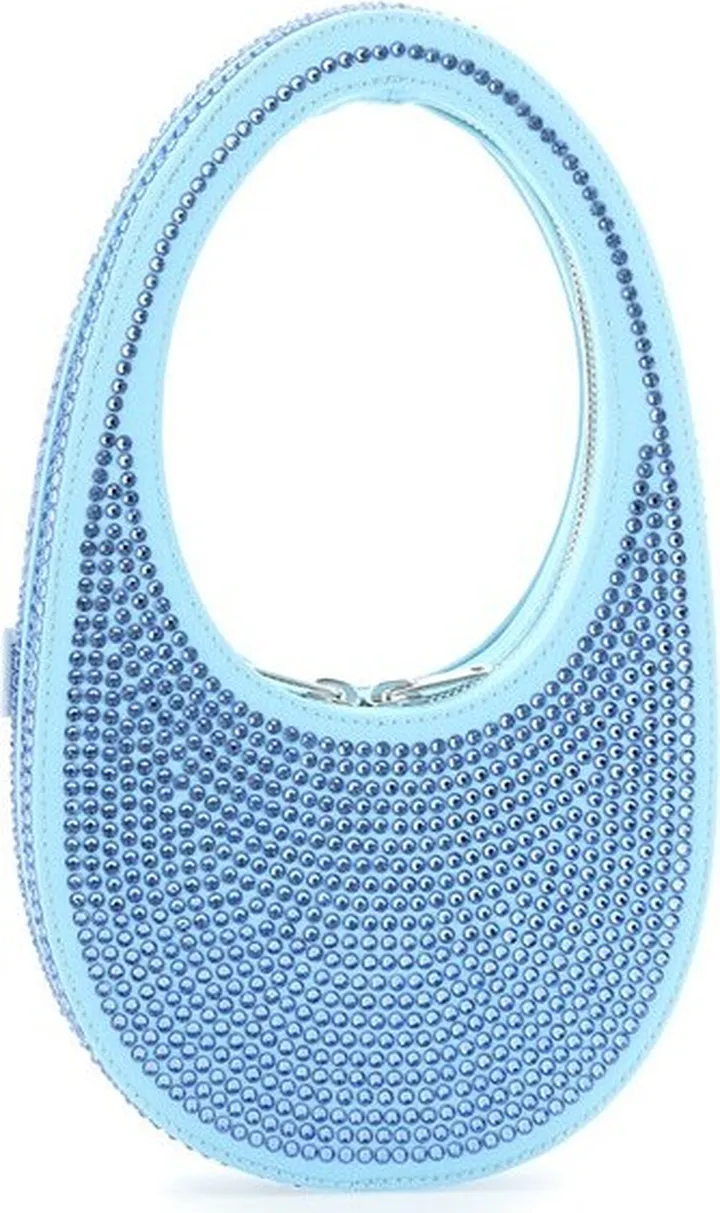 Coperni Embellished Denim Mini Swipe Bag