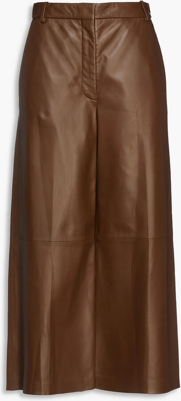 Travis cropped leather wide-leg pants