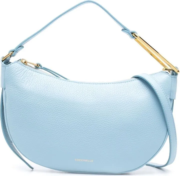 Embossed-Logo Detail Shoulder Bag