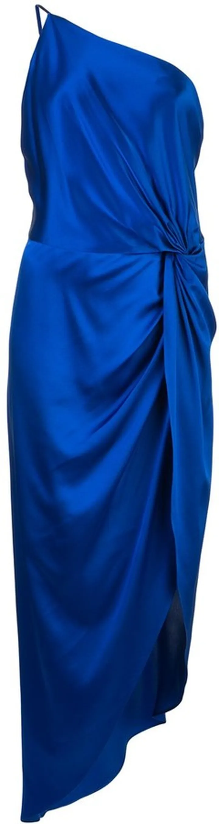 One-Shoulder Twist Knot Dress