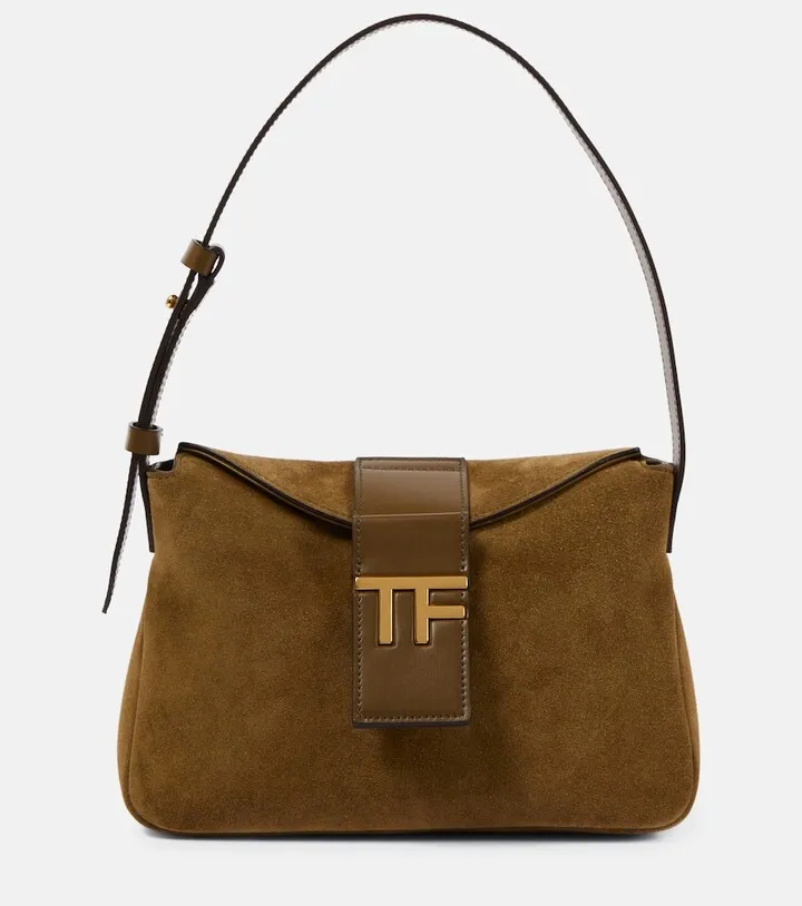 TF Mini suede shoulder bag
