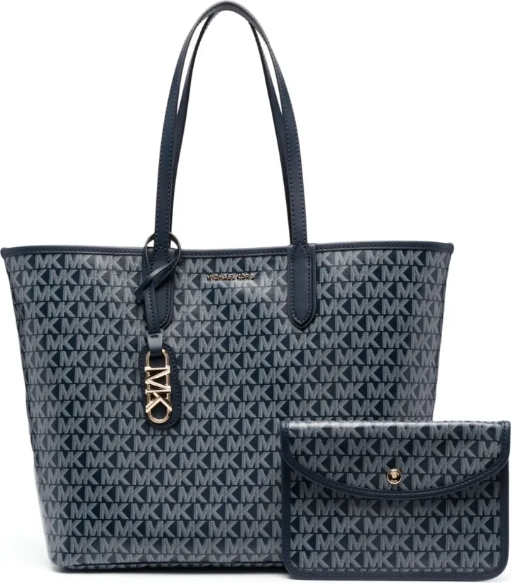 Eliza monogram-pattern tote bag