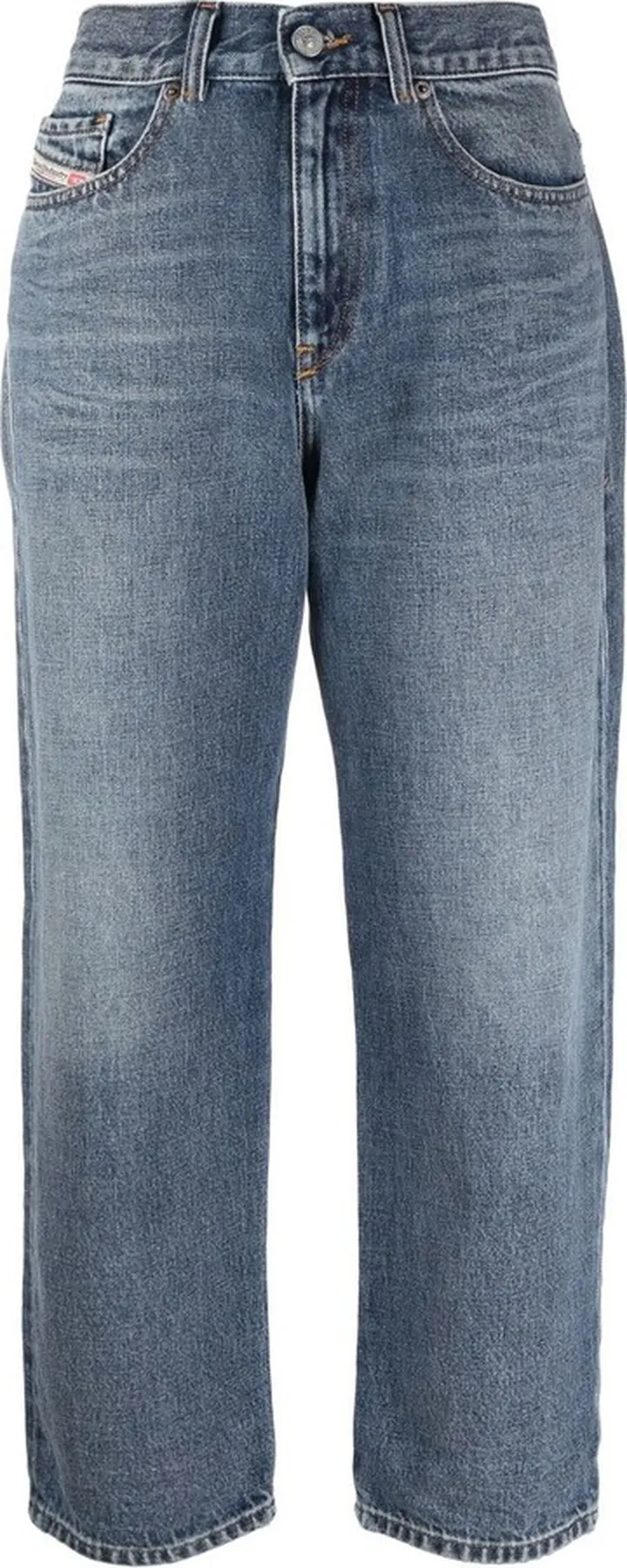 Wide-Leg Cropped Jeans