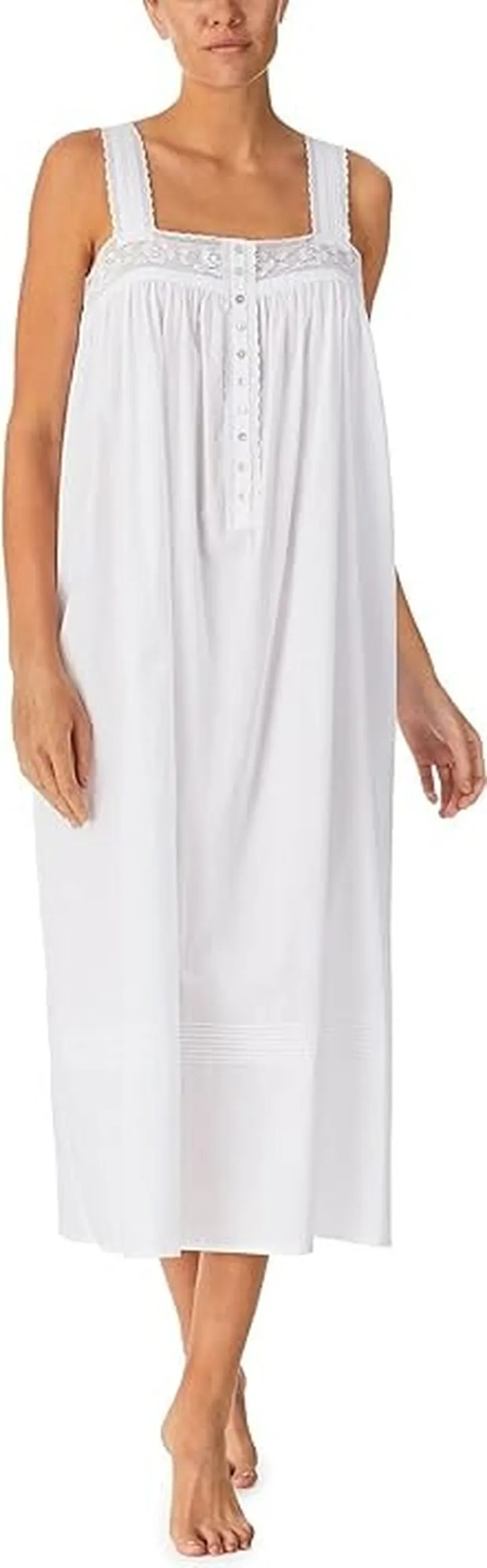 Eileen West The Julia Sleeveless Ballet Gown (White) Women's Pajama