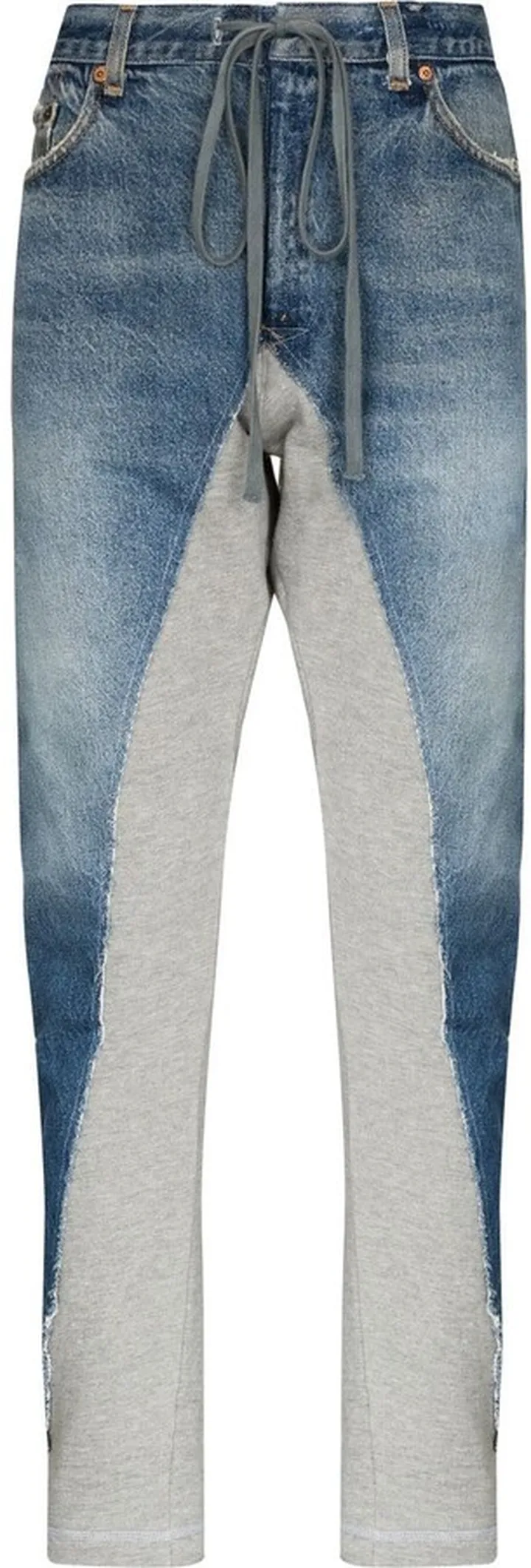 Panelled Straight-Leg Trousers