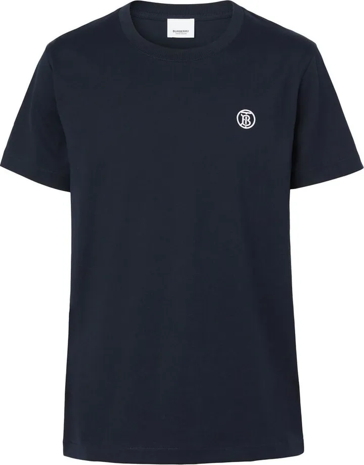 TB-embroidered cotton T-shirt
