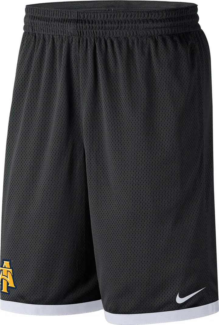 North Caorlina A&T Nike Men's College Mesh Shorts in Black