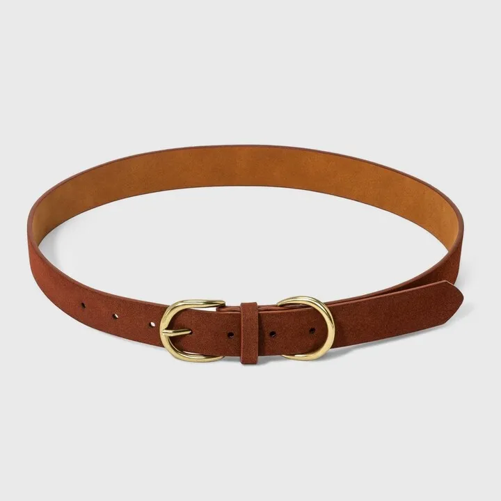 Women's Double Harness Metal Loop Belt - Universal Thread™ Cognac XL