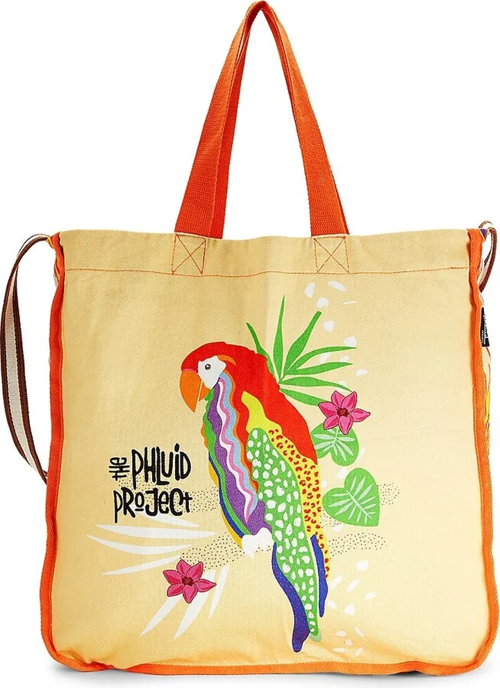Gender Neutral Tropical-Print Travel Tote