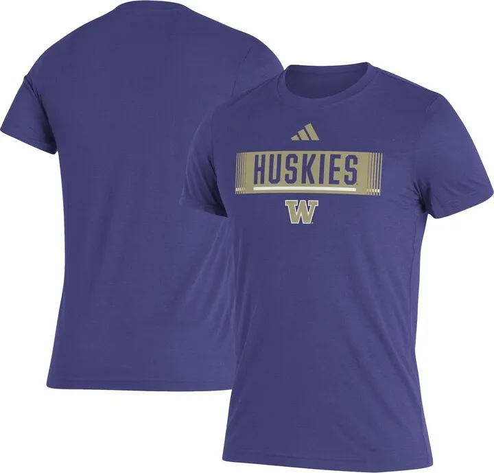 Men's adidas Purple Washington Huskies Wordmark Tri-Blend T-shirt