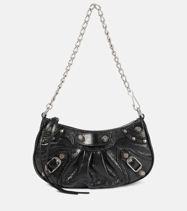 Le Cagole Mini leather shoulder bag