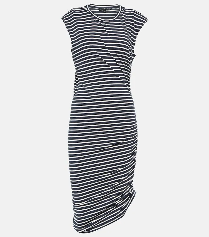 Brompton striped jersey midi dress