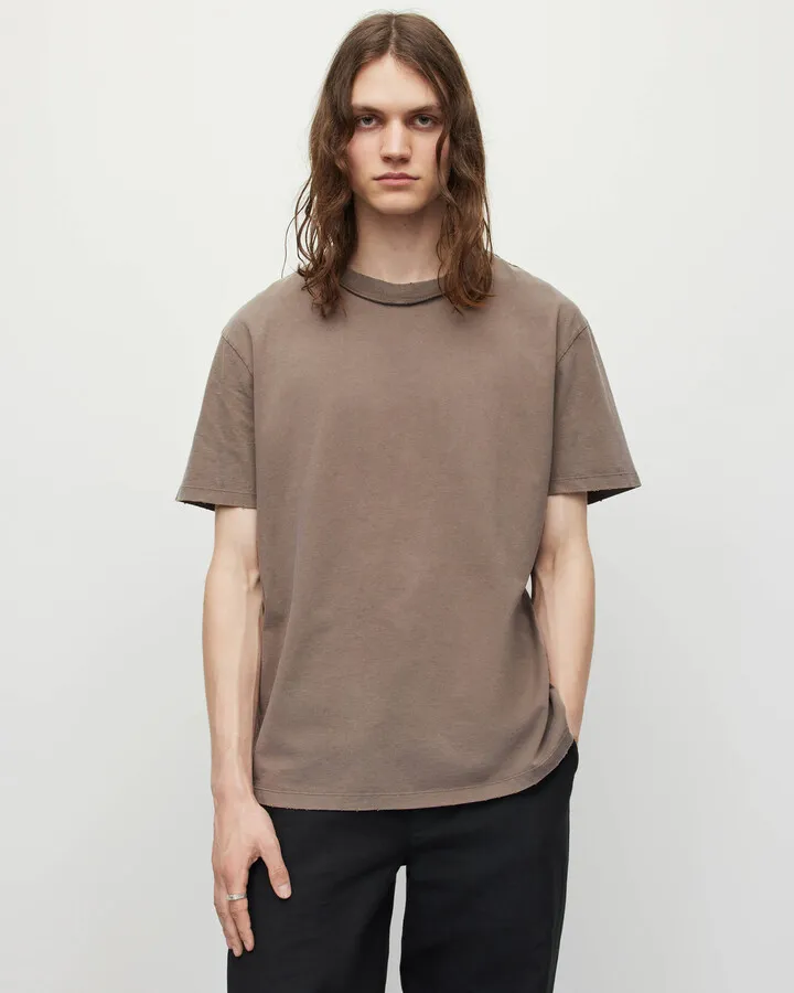 Otto Crew T-Shirt - Wood Brown